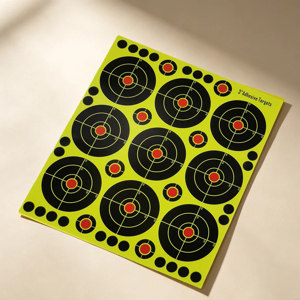 3-inch Combo Splatter Color-Changing Target Patch Replacement Stickers Plastic Pellet Shooting Practice