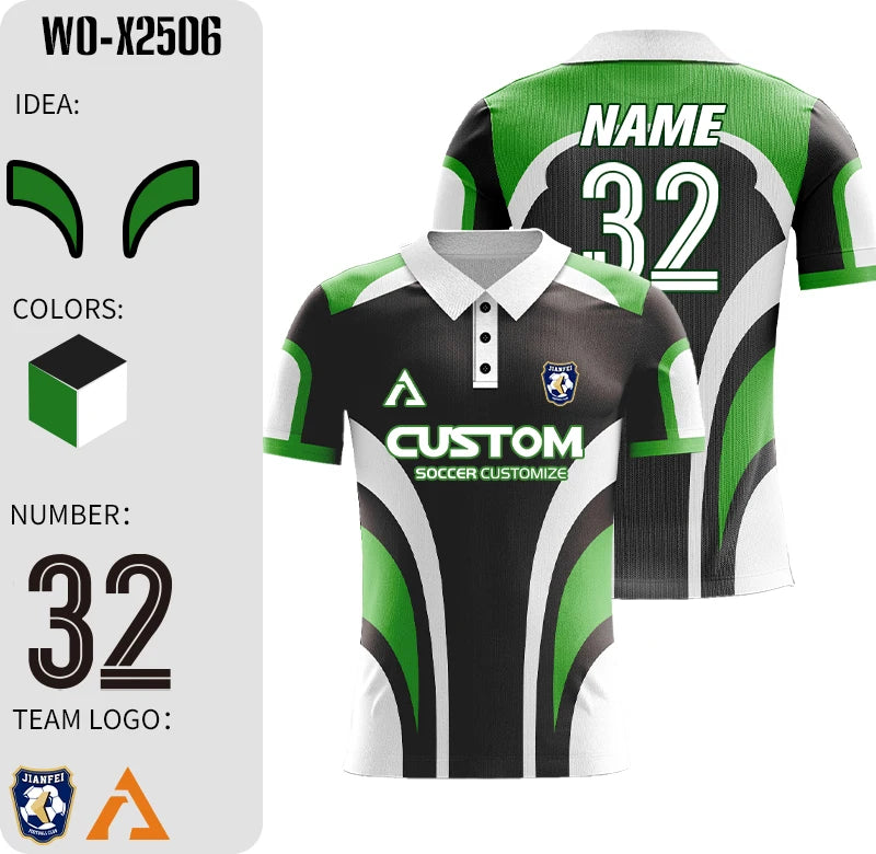 Custom Full Sublimation Player Version Football Jerseys Long Short Sleeve Football Shirt Breathable Training Soccer T Shirt Men