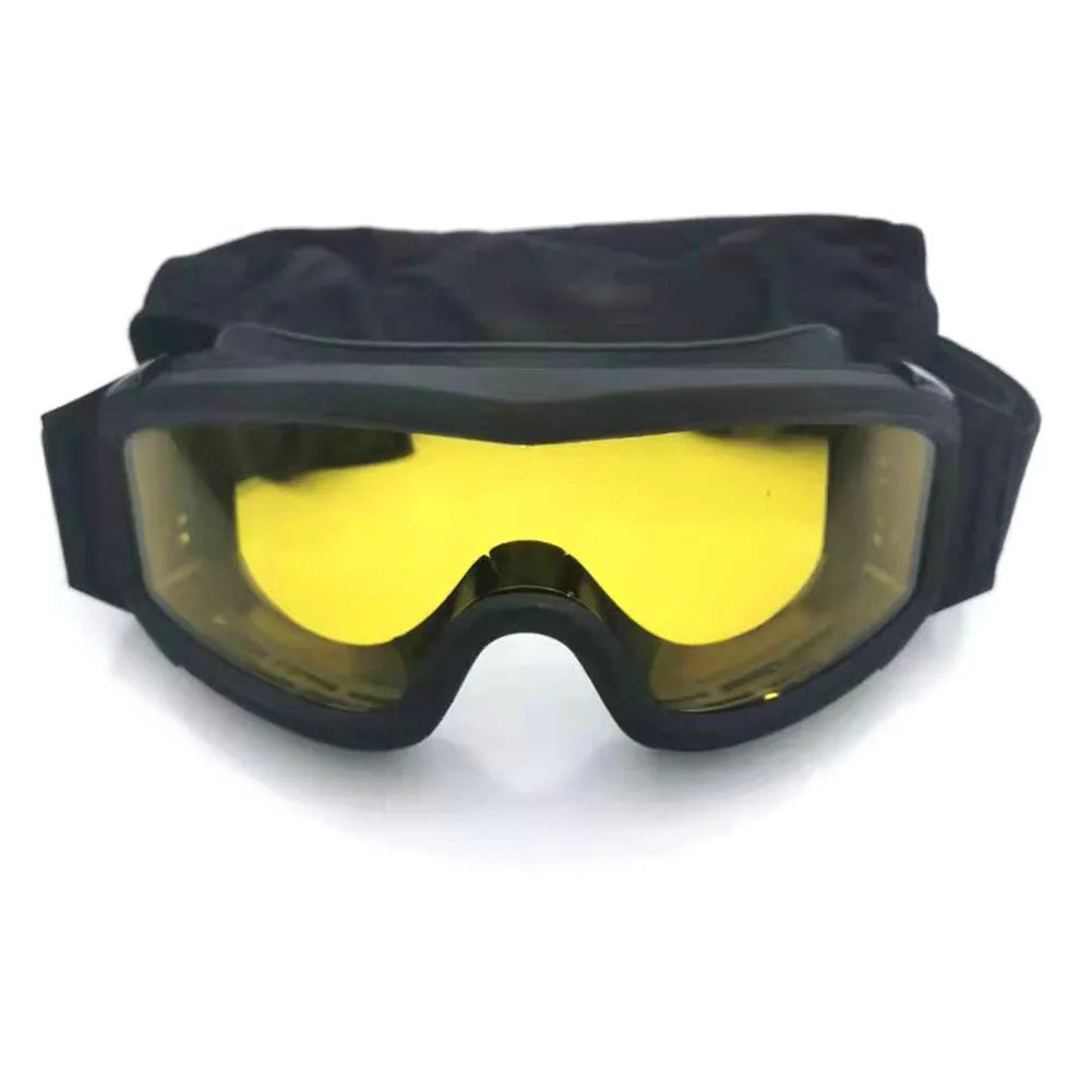 Military Tactical Goggles Windproof Airsoft Paintball Glasses Men's Women War Game Glasses Camping Hiking Sand Prevention UV400