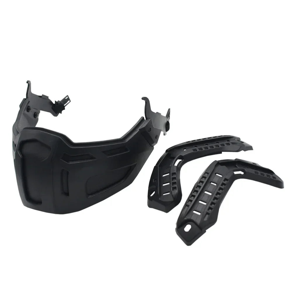 New Tactical FAST Helmet Half Face Mask With Flip Goggles Hunting CS Game Paintball Mask Helmet Accessories Gear