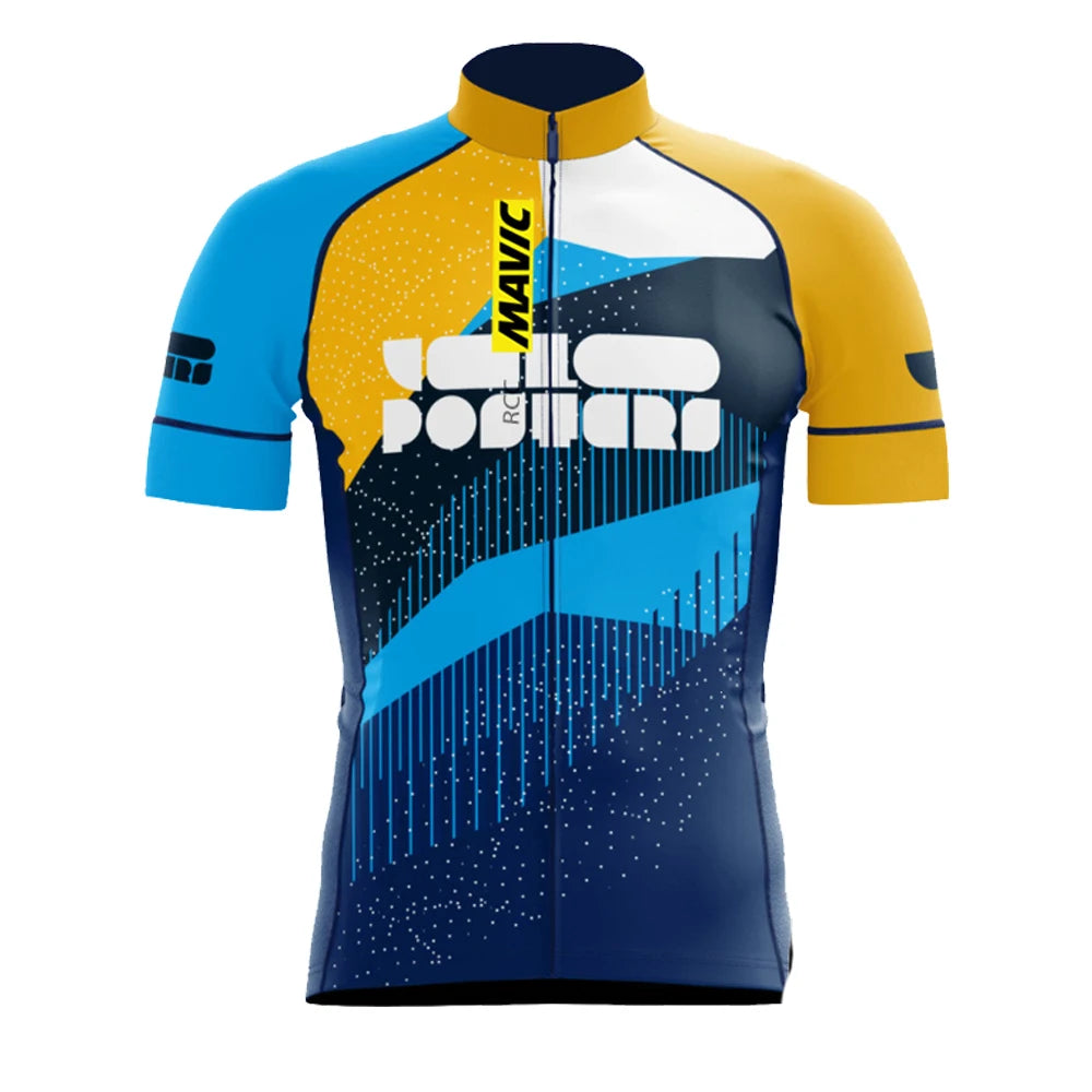 RCC MAVIC Short Sleeve Cycling Jersey Men 2025 Summer Road Bicycle Clothing Breathable Bike Shirts Gym Clothes Men