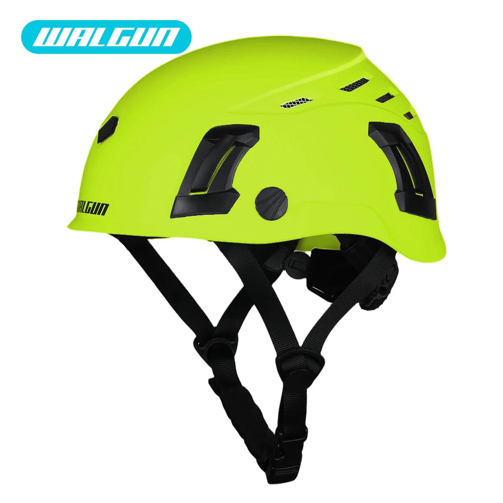 WALGUN K202 Construction Work Safety Helmet with Goggle Lens Visor Ear Protection Hat Electrician Work-at-height Climbing Helmet