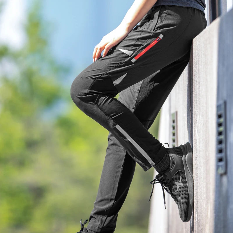 ROCKBROS Spring Summer Cycling Pants Men Women Breathable Bicycle Trousers Hight Elasticity Outdoor Running Fishing Sports Pants