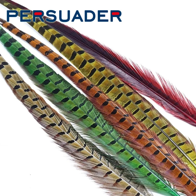 10 Feathers Pack Ringneck Pheasant Tail Feathers 14 Inches Long Male Pheasant Feather Nymph Wingcase Tail Fly Tying Mateerials