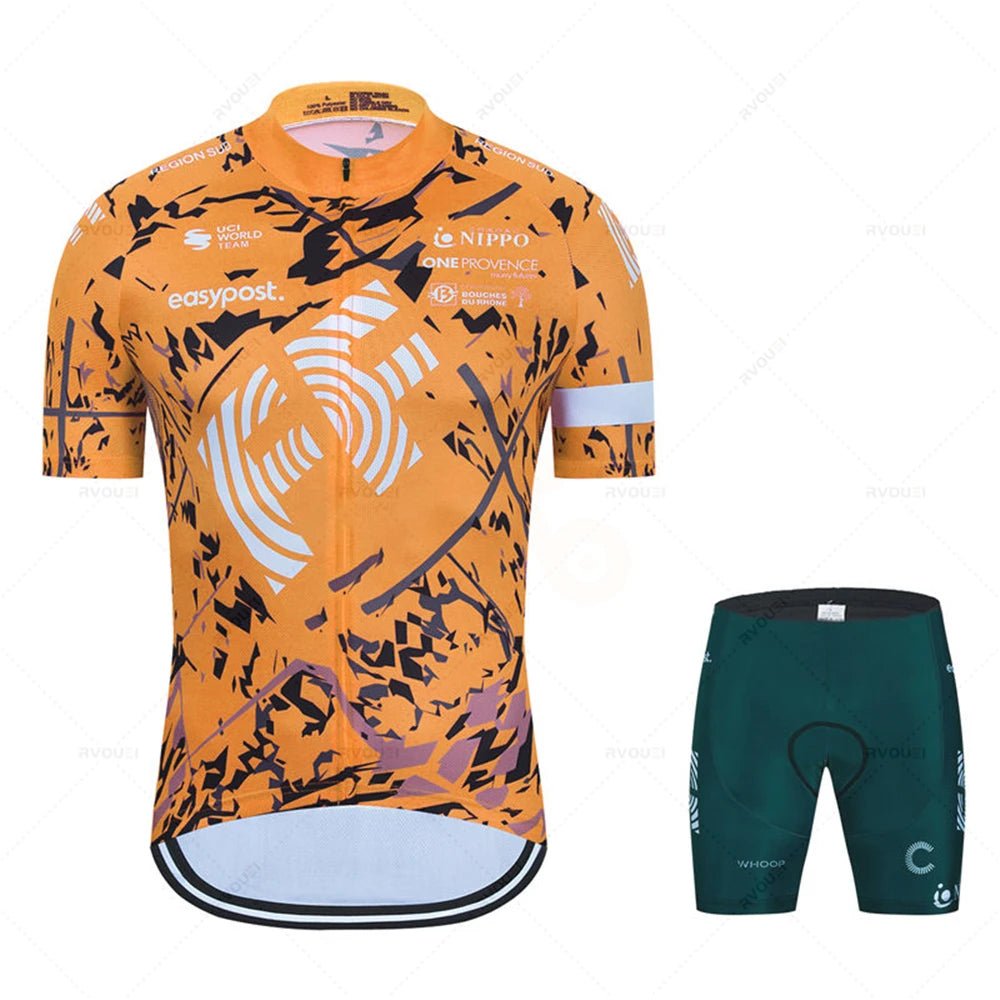 Summer Cycling Clothing 2026 New Team Ropa Ciclismo Hombre Short Sleeve Cycling Jersey Set Mtb Bike Man Uniforme Maillot Bicycle
