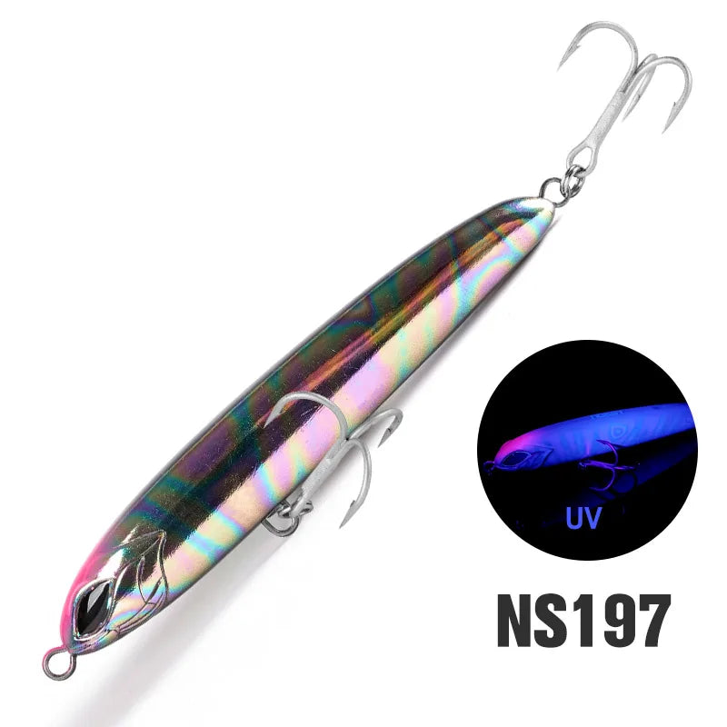 Noeby Sinking Heavy Stickbait Lure 115mm 64g 130mm 81g Pencil Jigs Artist Sea Fishing Lure Hard Baits Saltwater Fishing Lures