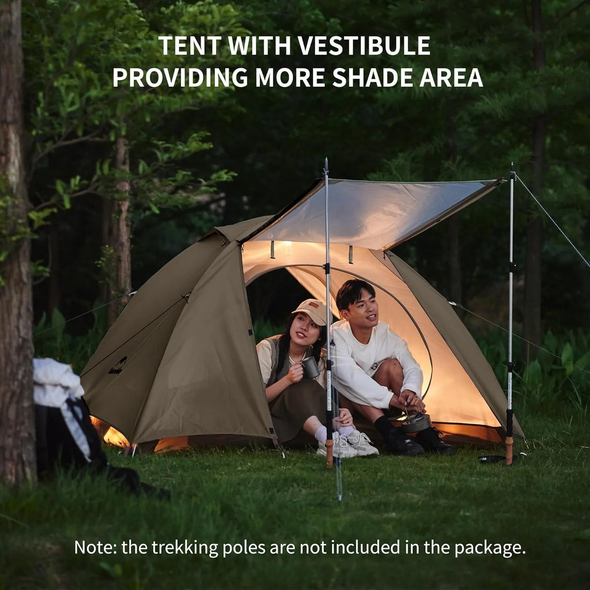 Naturehike Cloud River 2-3 Person Backpacking Tent Waterproof UPF50+ Hiking Trekking Double Layer Camping Tent Sun Shelter