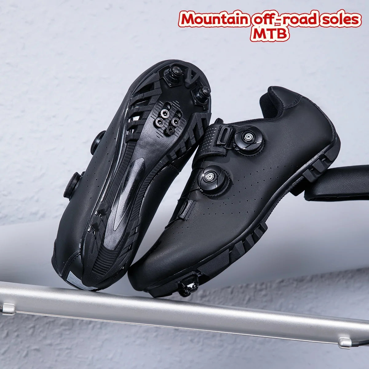 SPD Road Cycling Shoes, Mountain Off-Road MTB, Comfortable And Non-Slip, Unisex For Road Racing And City Commuting 37-46