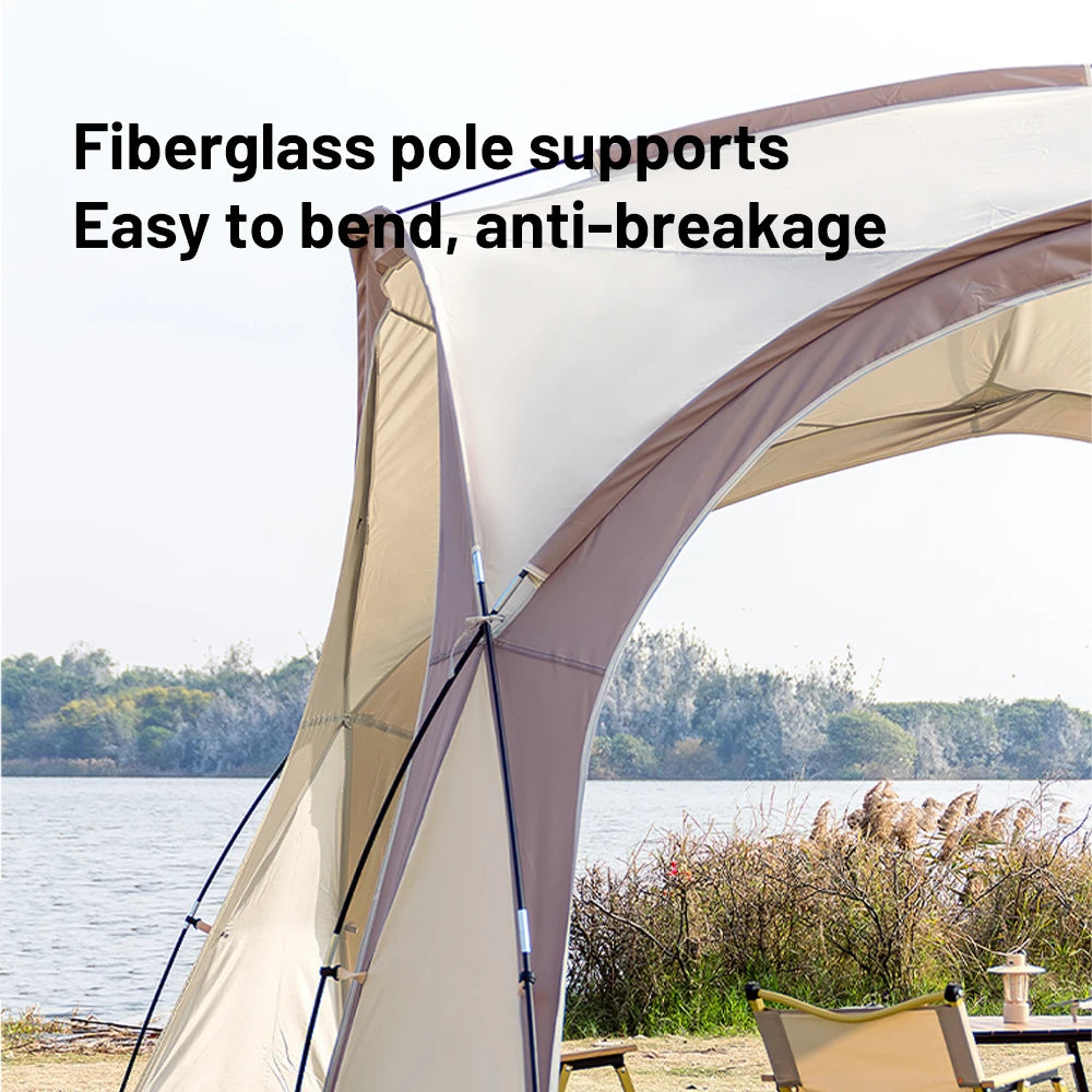 Sonuto Extra Large Dome Canopy Tent Pop-up Camping Gazebo with Mosquito Net Waterproof Sun Protection Pavilion for Outdoor Party