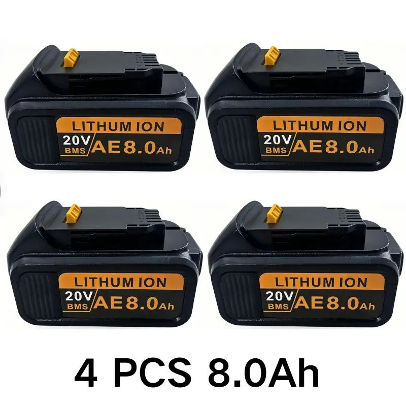 20V For DeWalt 12Ah/9Ah/8Ah/6Ah/3Ah Li-lon Battery Replacement DCB\DCD\DCF\DCG series Power Tools+charger+electric drill