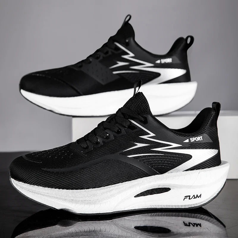 Marathon Running Shoes Men Speciality Sports Carbon Board Breathable Lightweight Women's Comfortable Athletic Nonskid Sneakers