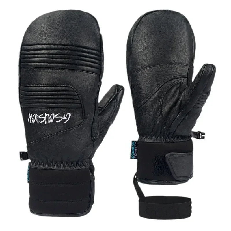 2025 Couple Skiing Gloves Waterproof Windproof Snow Mittens with Cotton Woman Cycling Warm Glove Winter Sport Protective Gear