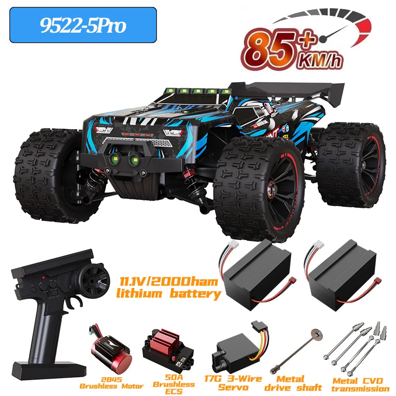 9522PRO 85KM/H High-speed RC Car Brushless Four-wheel Drive Off-road Drift 1:16 Professional Racing Car 9522 50KM/H Boy's Toy