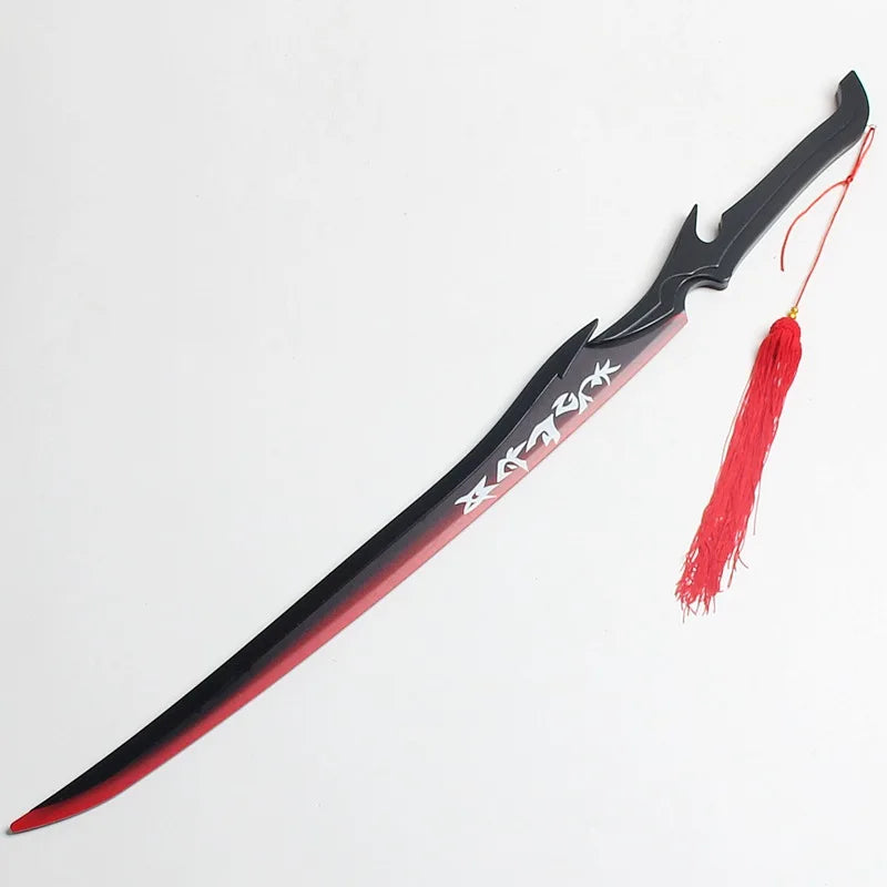 40inch Yasuo Katana Anime League of Legends Sword Cosplay Yone Wooden Ninja Knife Real Size Japanese Katana Samurai Sabre Gift