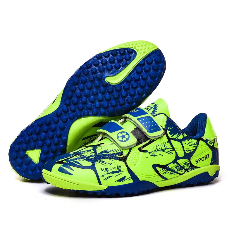 Kids Soccer Shoes FG/TF School Football Boots Boys Girls Cleats Grass Sneakers Child Outdoor Athletic Training Sports Footwear