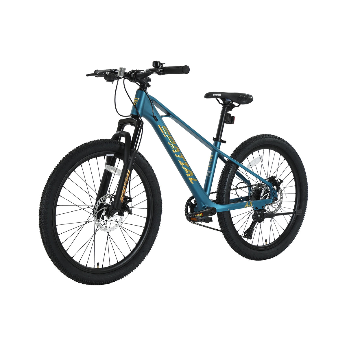 SPATIAL MT24MG 24 Inch Hardtail Mountain Bike, 8-Speed MTB, Bicycle for Teens & Adults, Lightweight Magnesium Alloy Frame, Suspension Fork, Front & Rear Disc Brakes