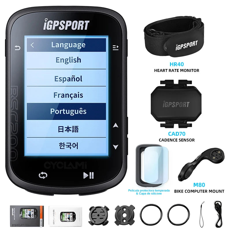 Wireless Bicycle Computer GPS IGPSPORT BSC200 BSC 200 Bike Speedometer Cycling Odometer 2.5in ANT+ APP Sync Slope Altitude