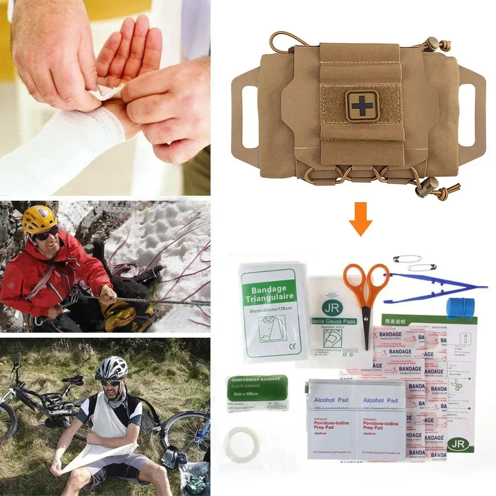 IFAK Kits Tactical First Aid Kit MOLLE Medical Pouch Rapid Deployment Emergency Survival Kit Outdoor First aid Survival Kit
