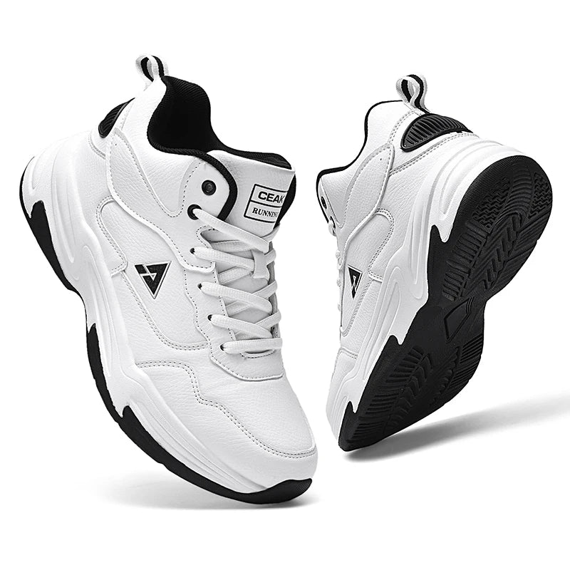 Men's High Quality Plus Size Casual Sneakers Four Seasons Soft Sole Outdoor Breathable Running Shoes Students Light Sports Shoes