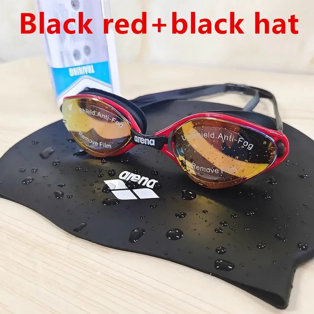 ARENA Professional Adult Anti Fog Swimming Goggles for Men and Women, Waterproof and Adjustable UV Protective Glasses