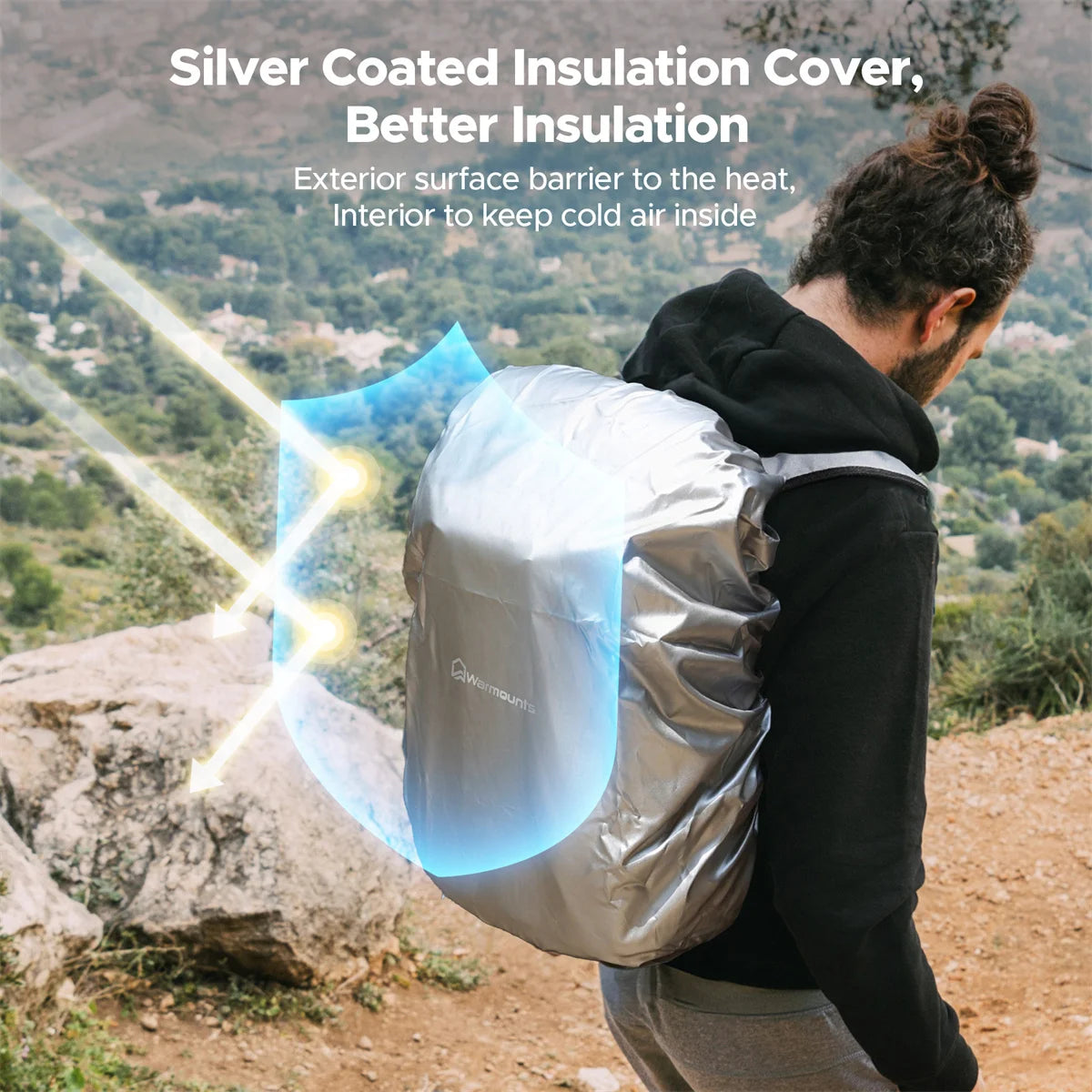 Backpack Cooler & Insulated Bag 2 in 1 36 Cans Insulating Cover Upgraded Leakproof Cooler Backpack For Camping Hiking Picnic Bag