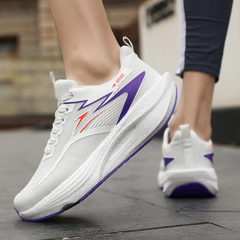 Marathon Running Shoes Men Speciality Sports Carbon Board Breathable Lightweight Women's Comfortable Athletic Nonskid Sneakers