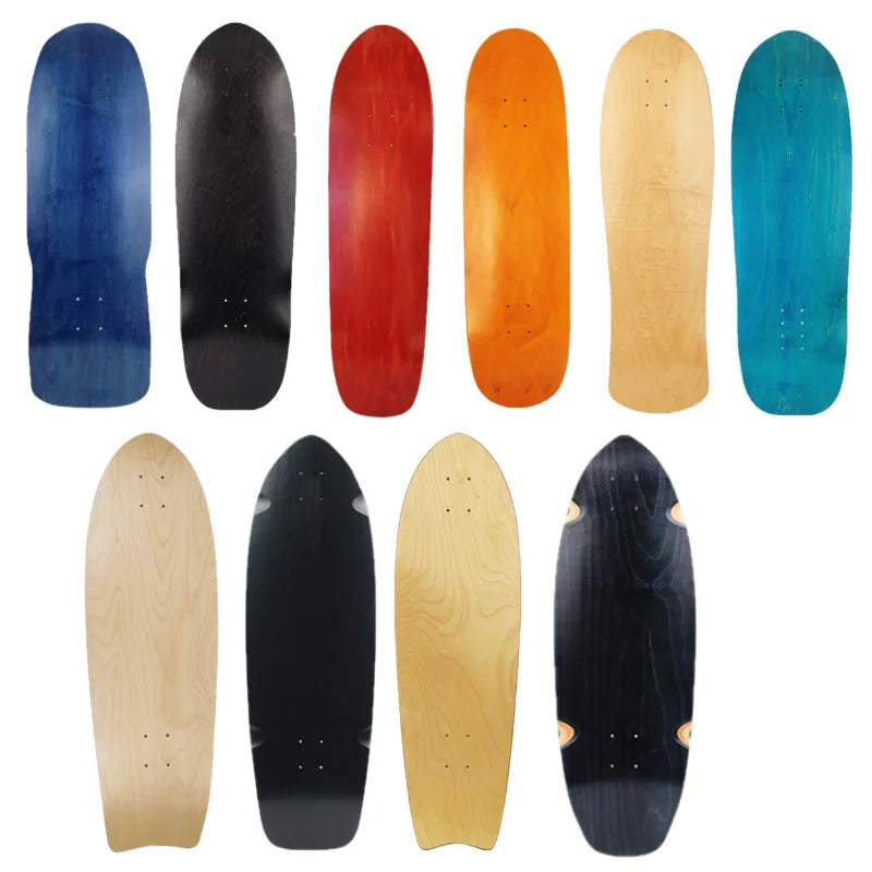 2025 New Skate Board Deck Hardwearing Maple Skateboard Gothic Long Board Diy Blank Surfboard For Outdoor Sport 31*10.25 Inch