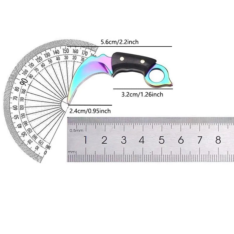 Mini stainless steel machete portable keychain, small kitchen knife removal ECD Gift key hanger, outdoor tools