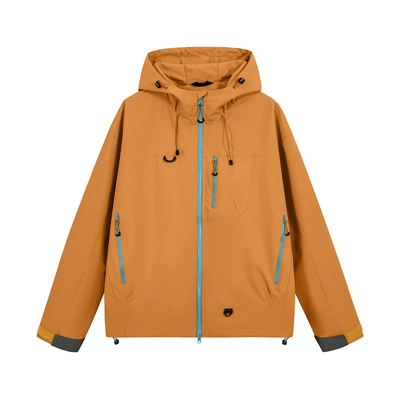 Unisex Hiking Jacket Waterproof Autumn Windbreaker Ourdoor Hooded Coats Women New Jacket Men Fishing Camping Climbing Coats