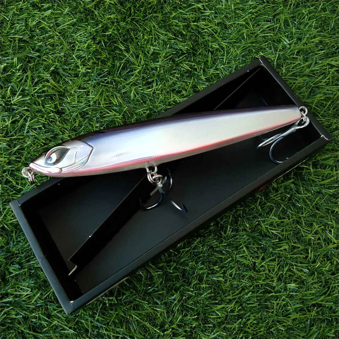 Noeby 1pc 185mm 114g Sinking Stickbait Fishing Lure Pencil Wobbler Reinforced Artificial Hard Bait Sea Fishing Lures
