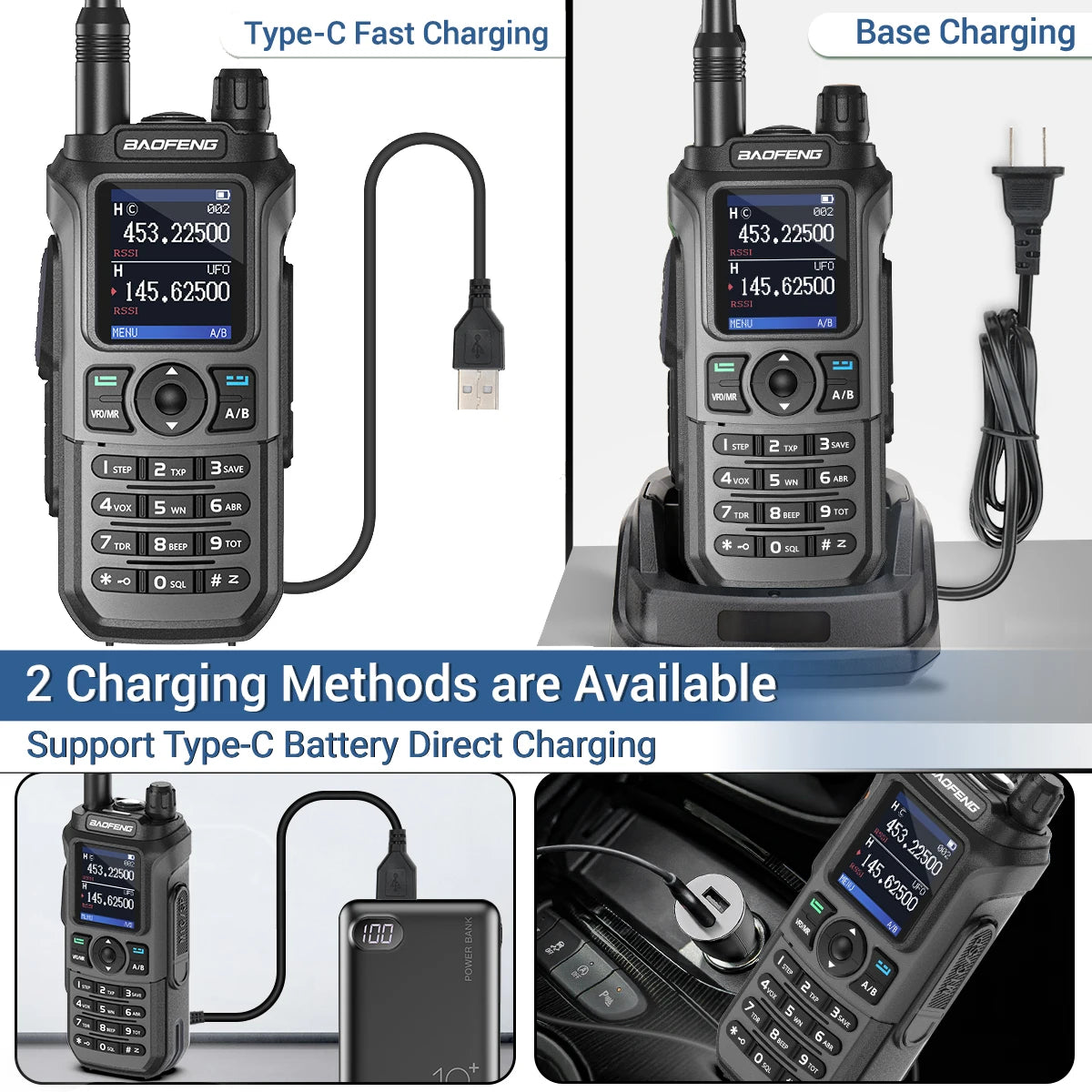 Baofeng UV-21 Pro Wireless Copy Frequency VHF UHF Powerful Waterproof V2 Long Range UV-32 Long Range Type-C Two Way Ham Radio