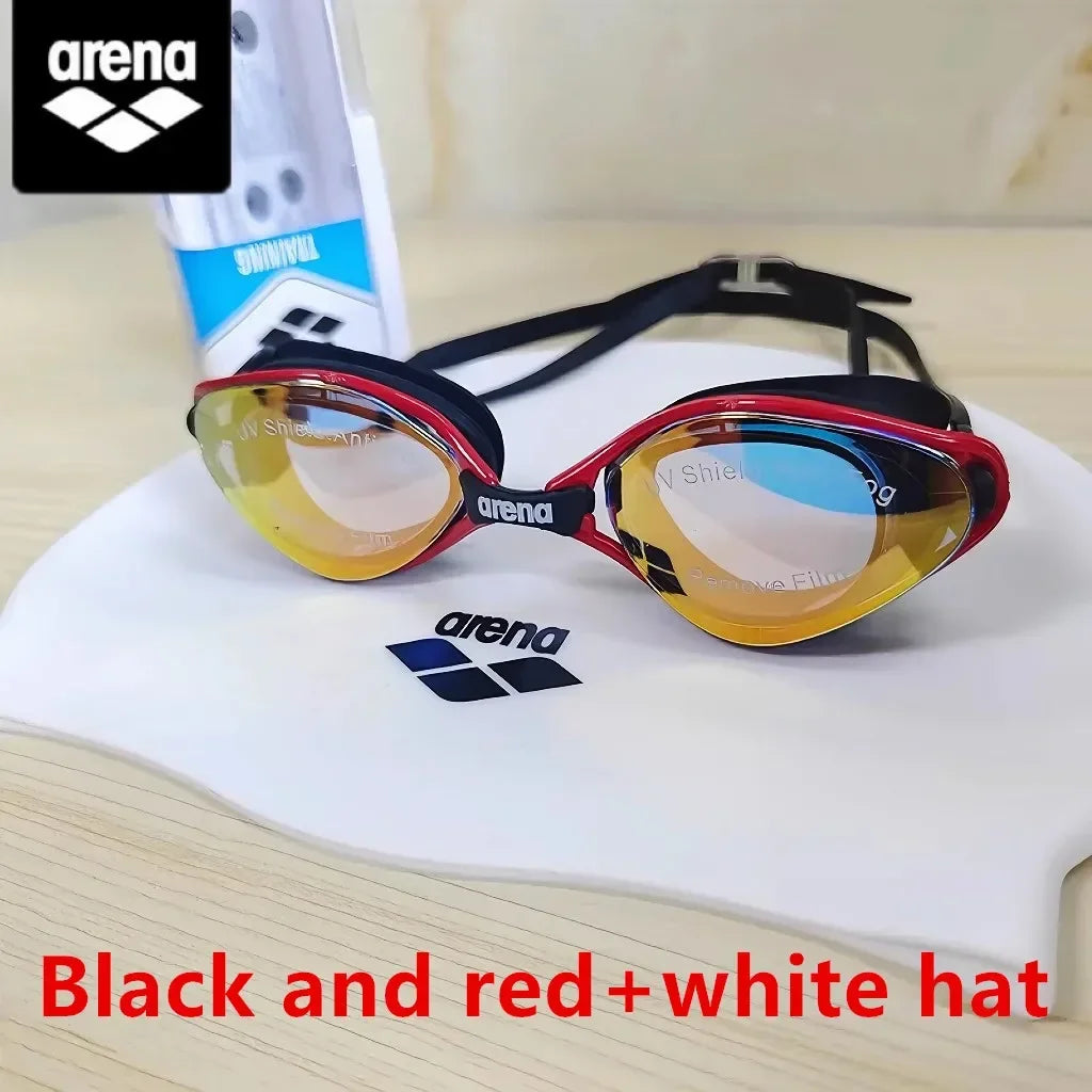 ARENA Professional Adult Anti Fog Swimming Goggles for Men and Women, Waterproof and Adjustable UV Protective Glasses
