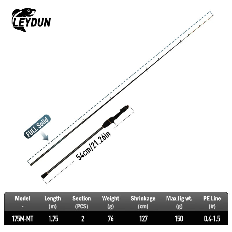 Leydun Vista 157cm 175cm Tako Octopus Boat Fishing Rods Tianium Tip Cuttlefish Fishing Casting Squid Boat Fishing Webfoot