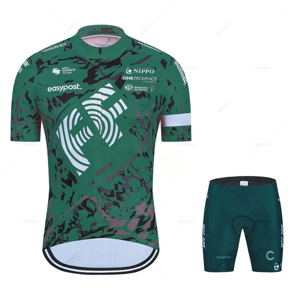 Summer Cycling Clothing 2026 New Team Ropa Ciclismo Hombre Short Sleeve Cycling Jersey Set Mtb Bike Man Uniforme Maillot Bicycle
