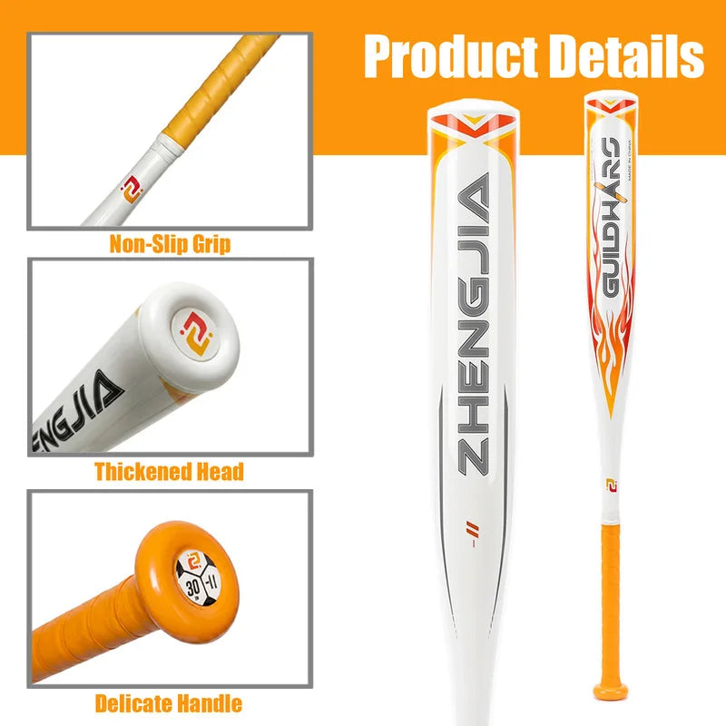 Baseball Bat Aluminum Alloy Lightweight Durable Batting Training for Youth Adult Outdoor Game