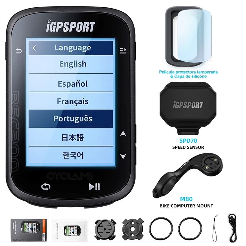 Wireless Bicycle Computer GPS IGPSPORT BSC200 BSC 200 Bike Speedometer Cycling Odometer 2.5in ANT+ APP Sync Slope Altitude
