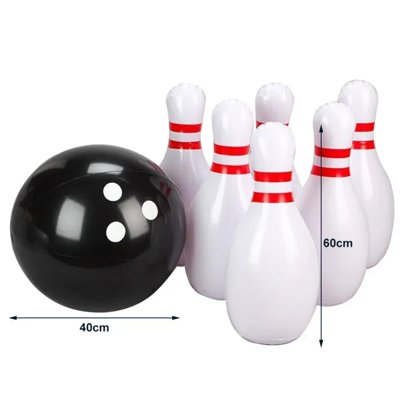 Giant Inflatable Bowling Game Set for Kids Adults Family Lawn Yard Outdoor Sports Toys Parent-child Interactive Exercise Toy
