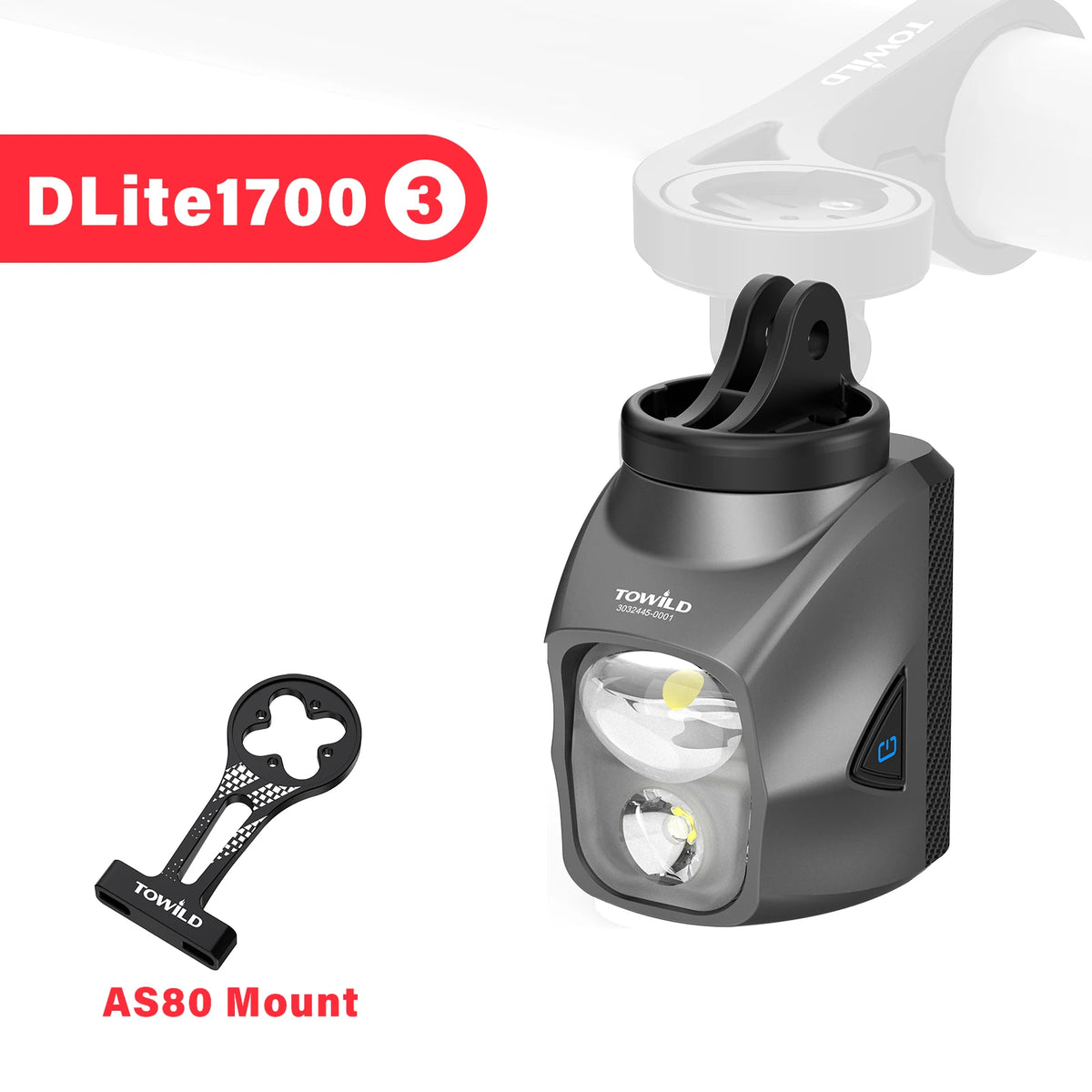 TOWILD DL1200S/DL1700 Bicycle Light With Cut-Off Line Beam1900LM Rechargeable Bike Front Light Power Bank Mtb Cycling Headlights