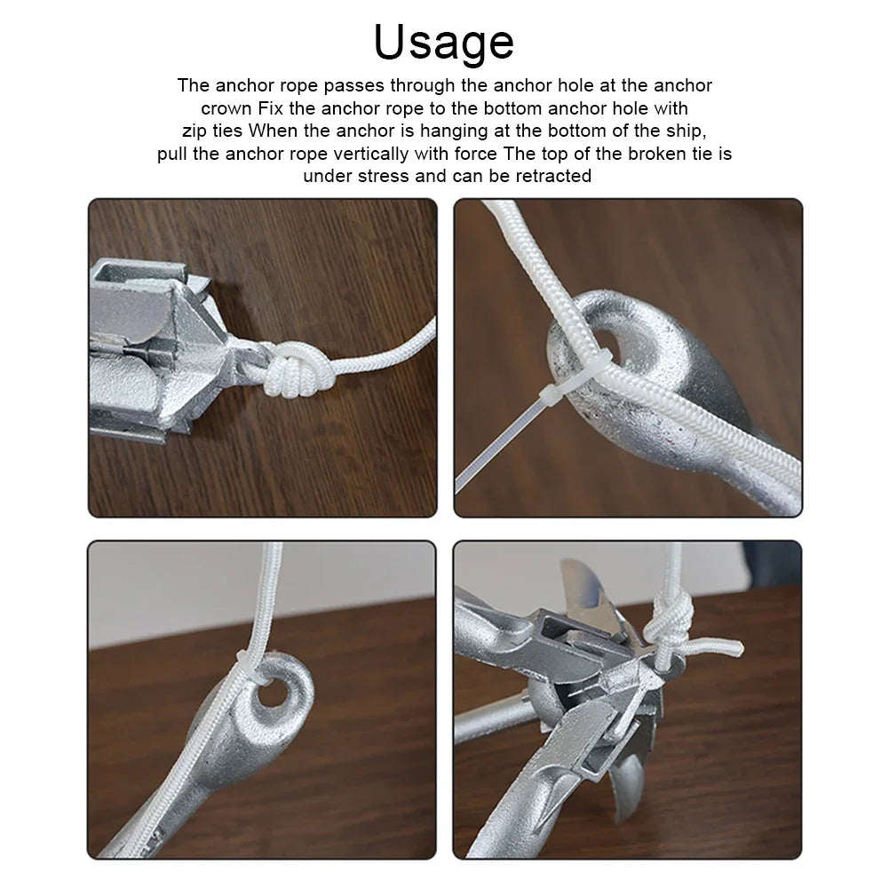 0.7KG 1.5KG Stainless Steel Folding Watercraft Anchor Kayak Marine Canoe Boat Grapnel Raft Fishing Boat Anchor Boat Accessories