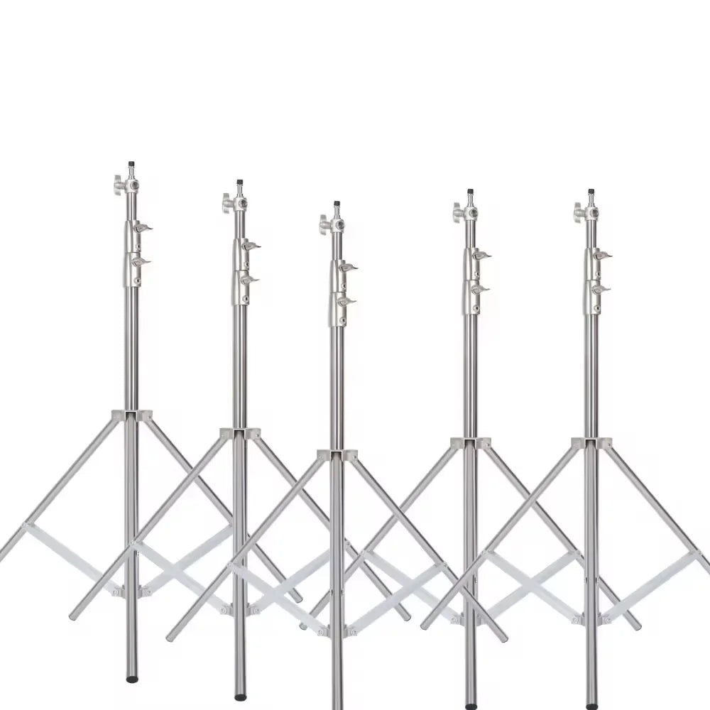 290cm Air Pressure Tripod Bearing 10kg for Camera Stainless Steel Light Stand For Ring Light Live Youtube and Photography Soft