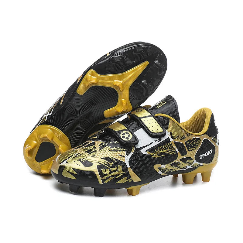 Kids Soccer Shoes FG/TF School Football Boots Boys Girls Cleats Grass Sneakers Child Outdoor Athletic Training Sports Footwear