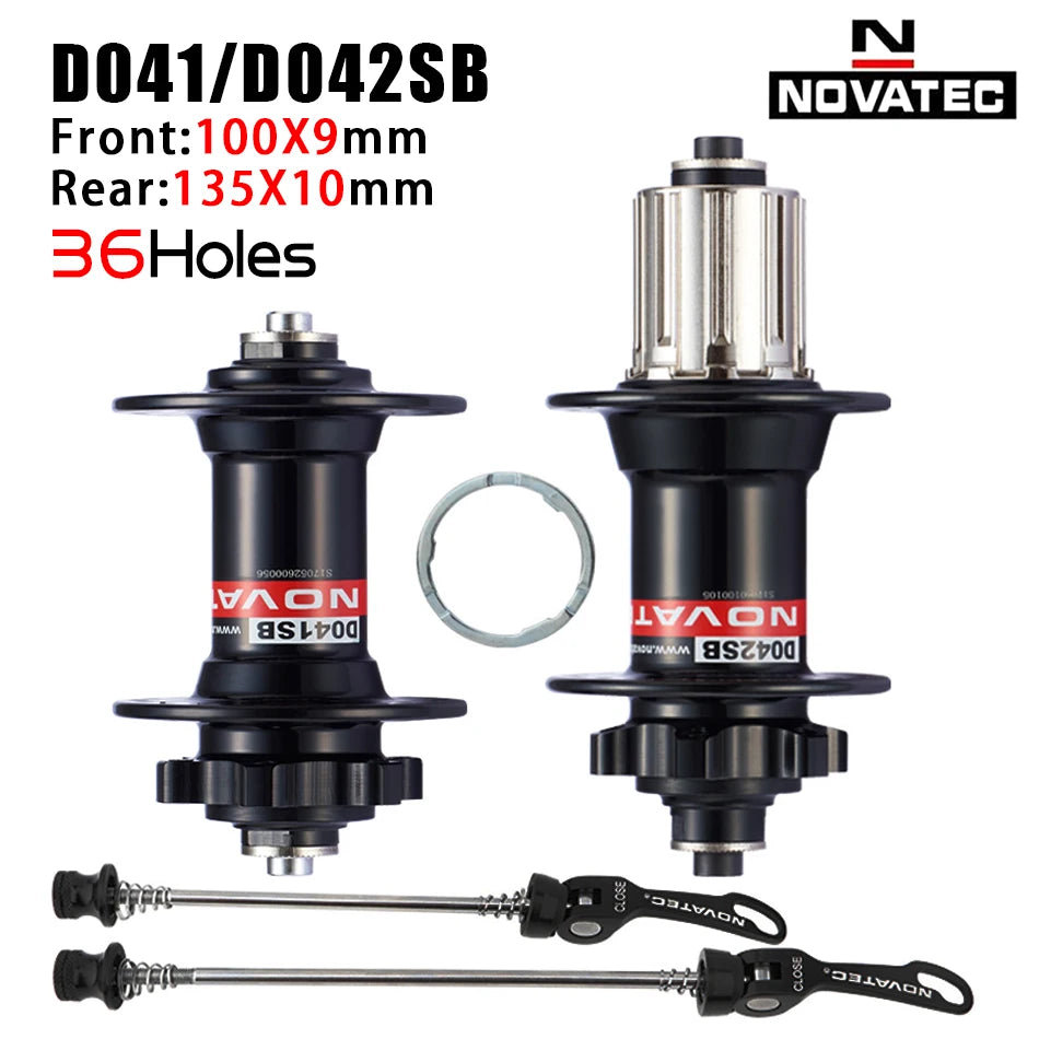 NOVATEC Mountain Bike Hub D041SB D042SB 32/36 Holes Mtb Bushing for 8/9/10/11 Speed MTB Disc Brake Hub  Mtb Hubs 32H 36H
