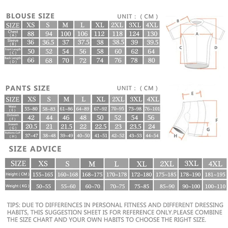 2026 Men Team Cycling Clothes Jersey Mtb Road Bike Uniform Shorts Man Mountain Complete Bib Men Top Cycling Jersey Spring Summer