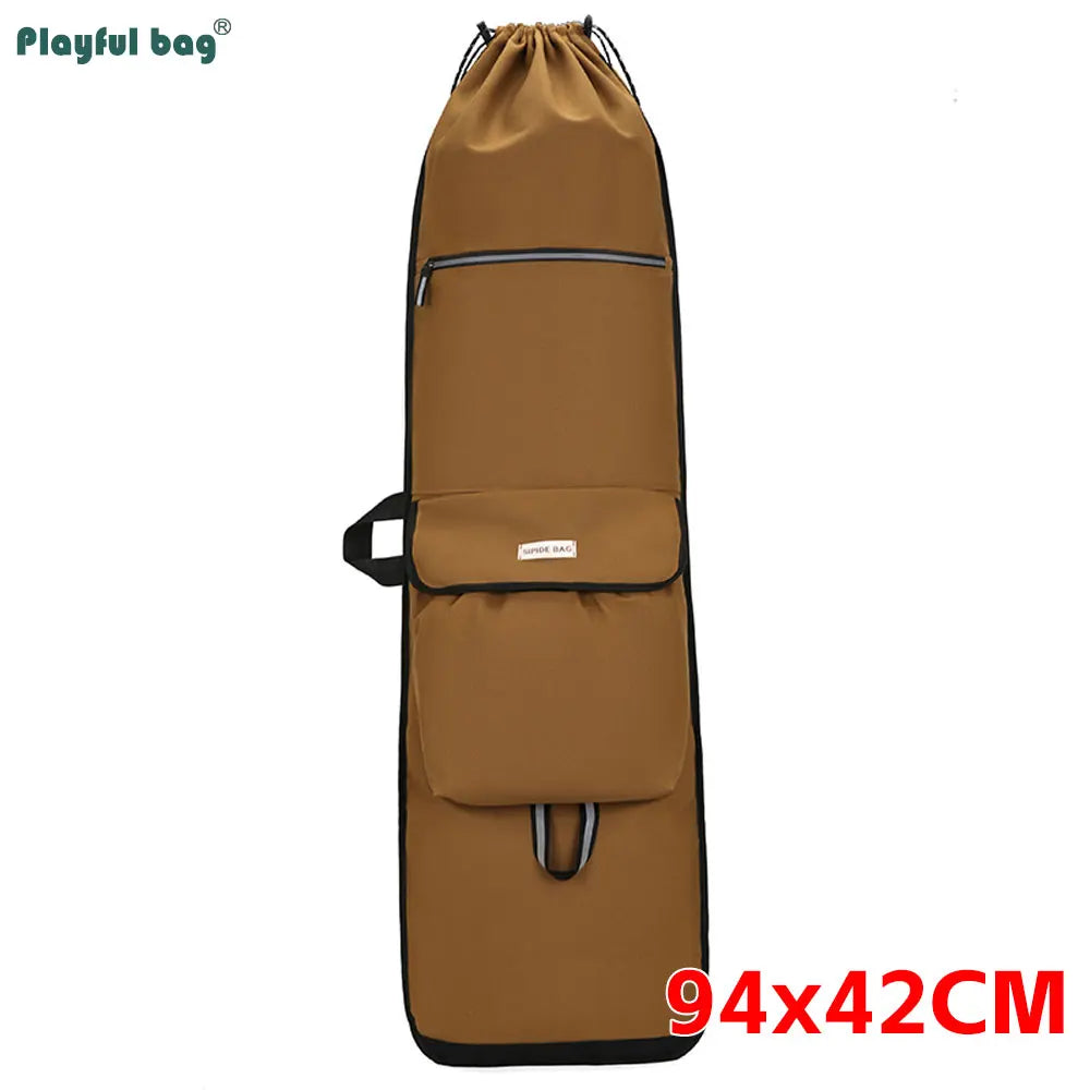 122CM 94CM 86CM Canvas Skateboard Bag Large Capacity Multifunctional Fishing Tackle Backpack Diving Fin Protective Bags AVA311