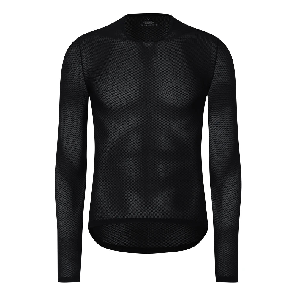 HISERWA Cycling Base Layer Men Summer Cycling Undershirt MTB Road Bike Underwear Breathable Quick Dry Mesh Bicycle Cycle Vest