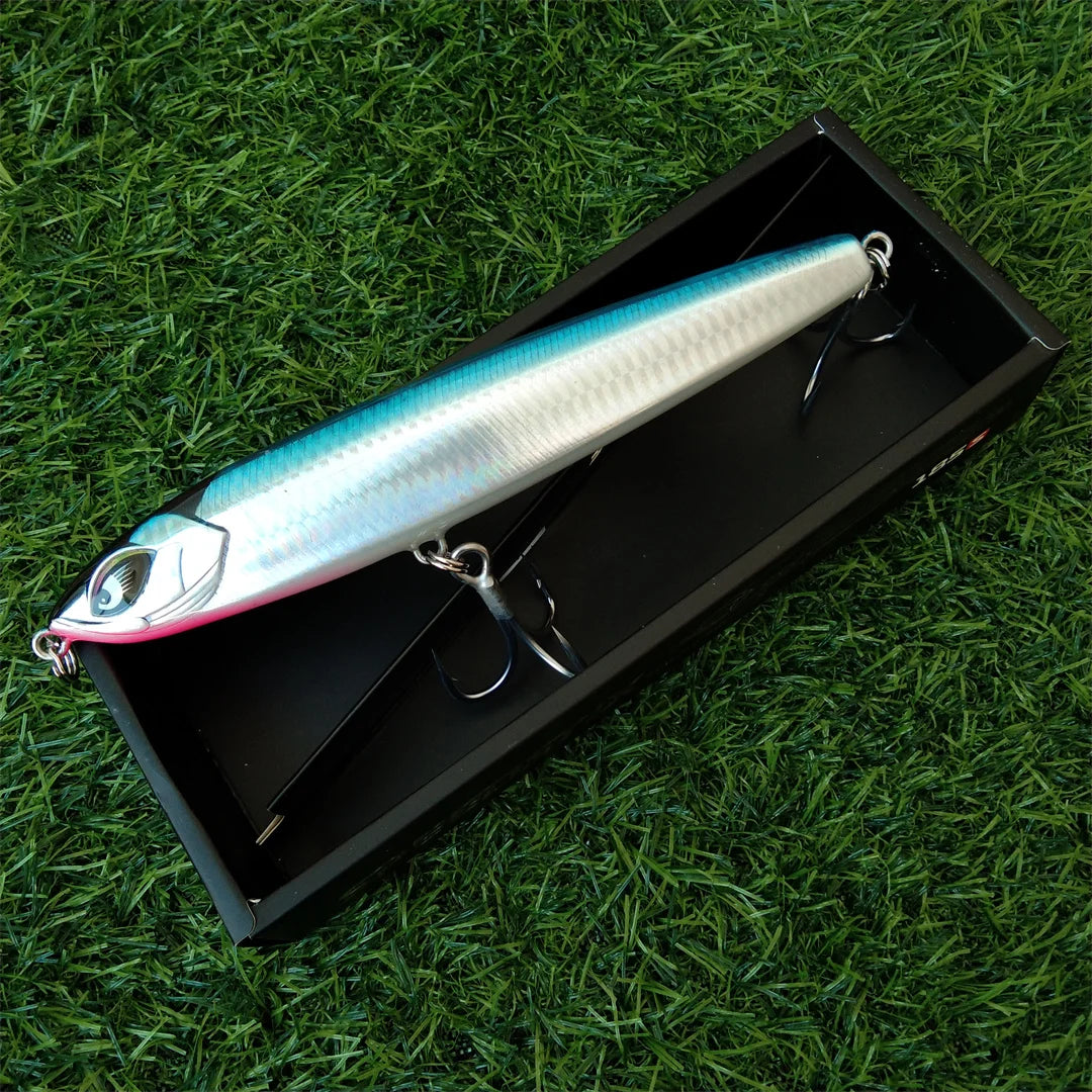 Noeby 1pc 185mm 114g Sinking Stickbait Fishing Lure Pencil Wobbler Reinforced Artificial Hard Bait Sea Fishing Lures