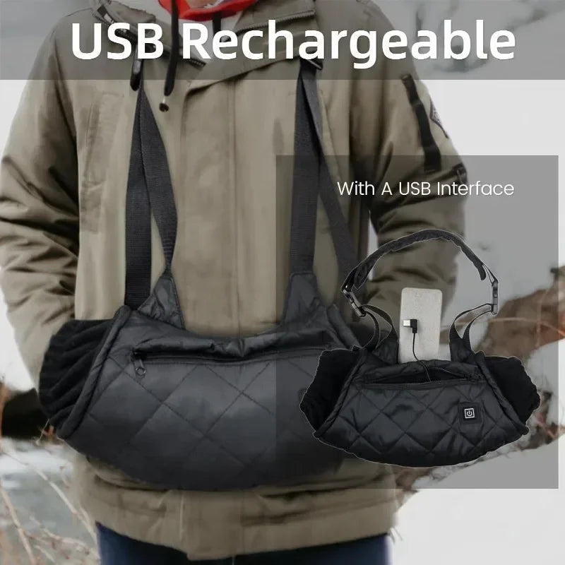USB Electric Heated Warm Gloves, 3 Shift Temperature Control, Winter Hand Warmer, Waterproof Heating Gloves, Hunting Accessories