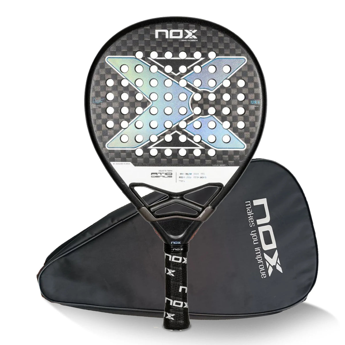 NOX New 2024 2023 2025 Paleta Padel Tennis Rackets Paddle Carbon Fiber EVA Memory Flex Foam Core Lightweight Pop Sports Racquet