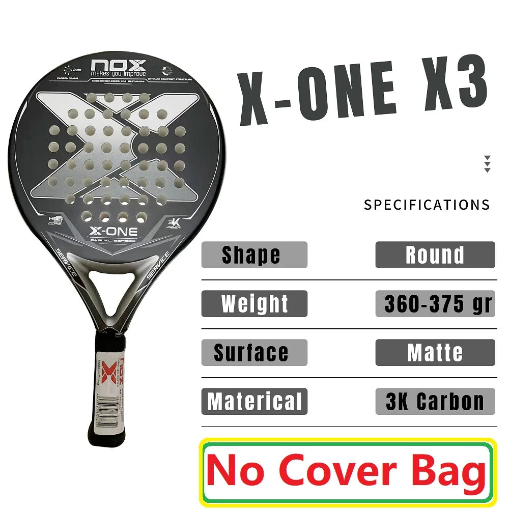 NOX New 2024 2023 2025 Paleta Padel Tennis Rackets Paddle Carbon Fiber EVA Memory Flex Foam Core Lightweight Pop Sports Racquet