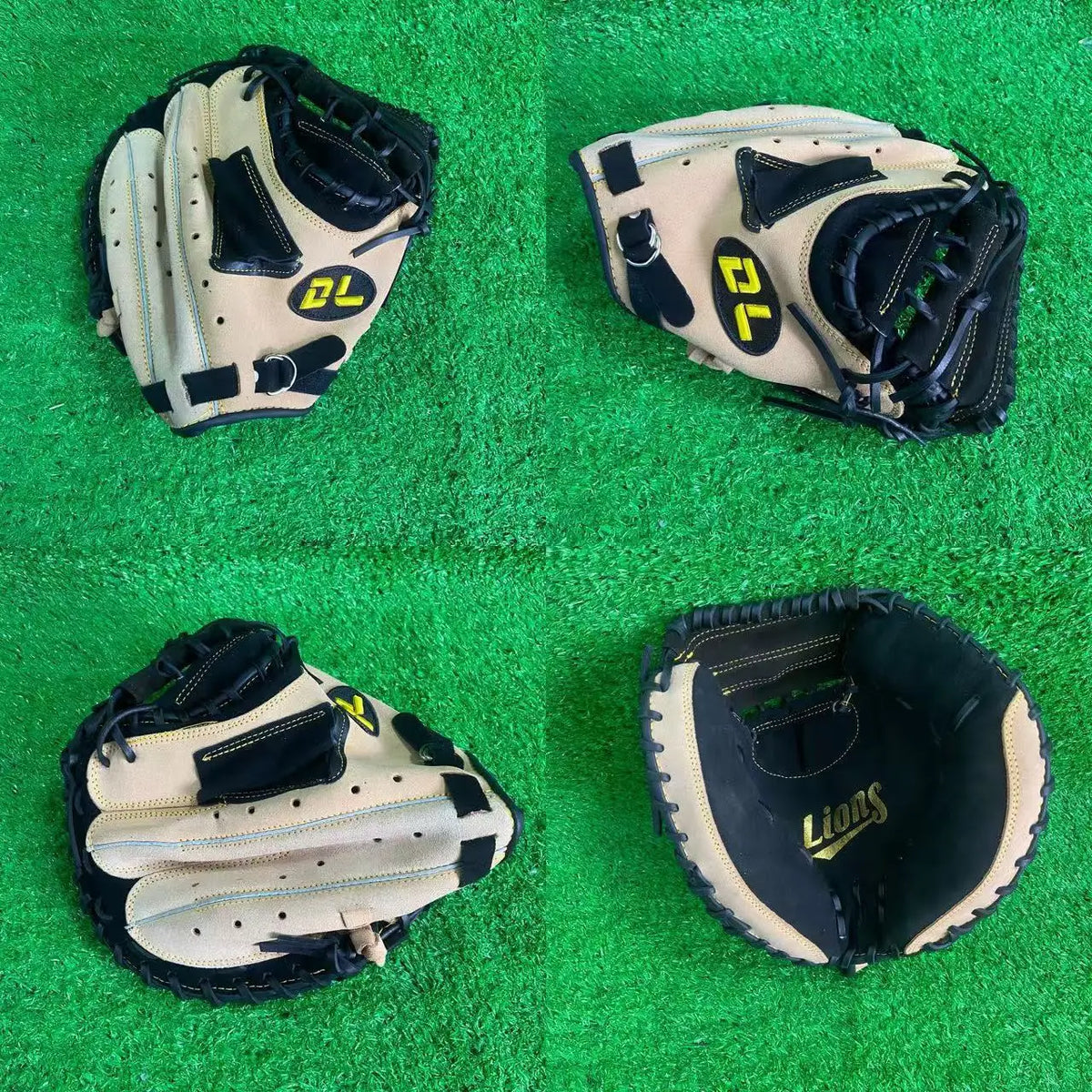 Baseball Glove Full Grain Leather Catcher Baseball Training Glove for Adult Youth Kids Softball Practice Team Game Outdoor Sport